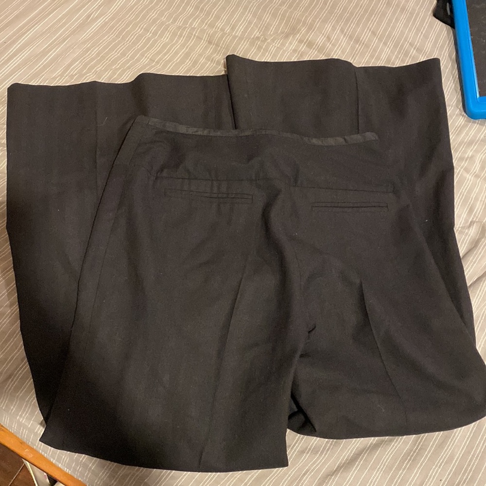 High waist wide leg black pant from anthropologie - Picture 4 of 4